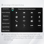 DQX-999A Multifunctional Steering Wheel Button Controller Car DVD Screen Wireless Remote Control, DQX-999A