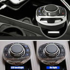 Multifunctional Car Cup Holder Wireless Knob Button Steering Wheel Button Remote Control without Light, without Light