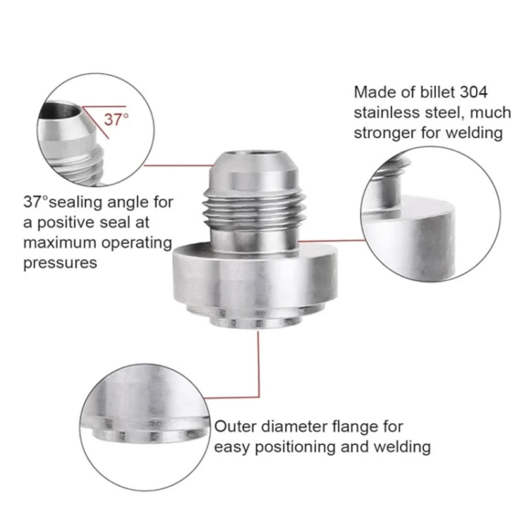 AN3 Car Oil Pipe Joint Breathable Pot Connector, AN3