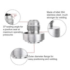 AN3 Car Oil Pipe Joint Breathable Pot Connector, AN3