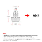 AN4 Car Oil Pipe Joint Breathable Pot Connector, AN4