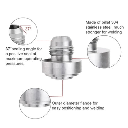 AN6 Car Oil Pipe Joint Breathable Pot Connector, AN6