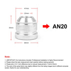 AN20 Car Oil Pipe Joint Breathable Pot Connector, AN20