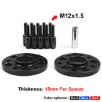 For Mercedes-Benz 15mm Car Modified Wheel Hub Flange Center Wheel Spacer with M12x1.5 Screws, 15mm