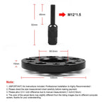 For Mercedes-Benz 15mm Car Modified Wheel Hub Flange Center Wheel Spacer with M12x1.5 Screws, 15mm