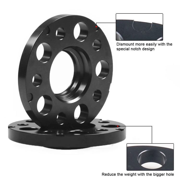 For Mercedes-Benz 15mm Car Modified Wheel Hub Flange Center Wheel Spacer with M12x1.5 Screws, 15mm