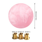Car Modified Marble Star Gear Head Shifter Cover with Adapter, Pink, Green, Light Green, Light Blue, Purple