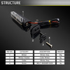 2pcs For Honda RS150 XRE300 CRF300 X-ADV Motorcycles LED Turn Signal Light, For Honda RS150