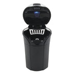 N12B Car Creative Ashtray Solar Power With Light And Cover Car Supplies, N12B