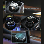 N12B Car Creative Ashtray Solar Power With Light And Cover Car Supplies, N12B