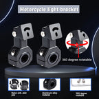 2pcs LT02 Motorcycle Light Universal Bracket, 2pcs