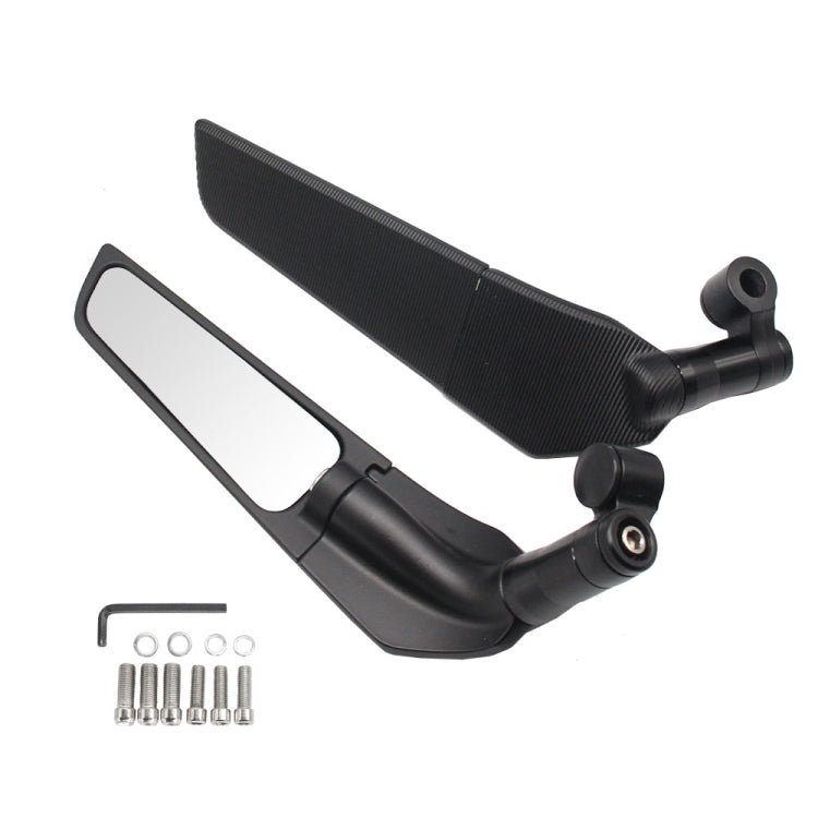 Motorcycle Modification Fixed Wind Wing Rearview Mirror, M-RM003 (Red), M-RM003 (Blue), M-RM003 (Black)