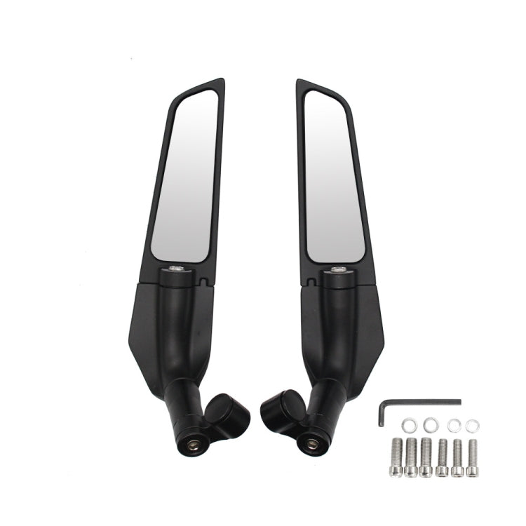 Motorcycle Modification Fixed Wind Wing Rearview Mirror, M-RM003 (Red), M-RM003 (Blue), M-RM003 (Black)