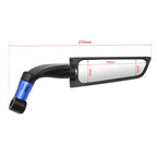 Motorcycle Modification Fixed Wind Wing Rearview Mirror, M-RM003 (Red), M-RM003 (Blue), M-RM003 (Black)