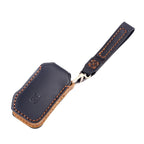 For Kia Sorento / Seltos 2021 / K5 Hallmo Car Cowhide Leather Key Protective Cover Key Case, C173
