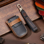 For Kia Sportage R / K5 / K4 / K2 / KX3 Hallmo B Style Car Cowhide Leather Key Protective Cover Key Case, C135