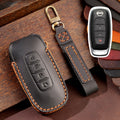 For Nissan Teana / Ariya 4-button Start Hallmo Car Cowhide Leather Key Protective Cover Key Case, 4-button Start