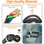 Feyree European Standard New Energy Electric Vehicle Charging Pile Double-ended Extension Cable, 250V 32A