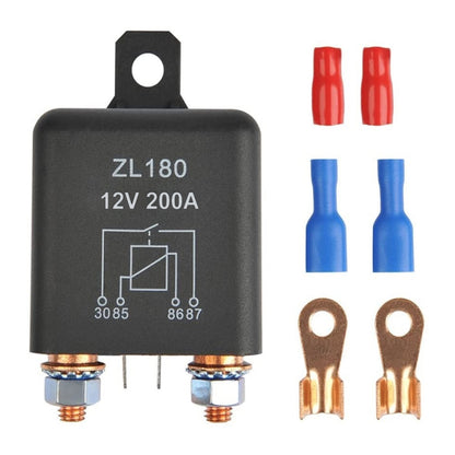 12V 200A Car Start Relay with Accessories, 12V