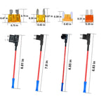 20 in 1 Car Blade Fuse Holder Kits with Cable, 20 in 1