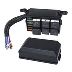 24V 5 Pin Car 6 Slots Waterproof Relay Fuse Box with Cable, 24V