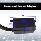 24V 5 Pin Car 6 Slots Waterproof Relay Fuse Box with Cable, 24V