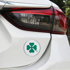 4 in 1 Car Four Leaf Clover Pattern Wheel Hub Decorative Sticker, Diameter: 5.8cm, Four Leaf Clover Pattern