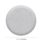 4 in 1 Car Four Leaf Clover Pattern Wheel Hub Decorative Sticker Silver, Diameter: 5.8cm, Four Leaf Clover Pattern Silver