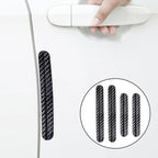 4 in 1 Car Door Anti-Static PC Carbon Fiber Anti-Collision Strip, Carbon Fiber Anti-Collision Strip