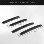 4 in 1 Car Door Anti-Static PC Carbon Fiber Anti-Collision Strip, Carbon Fiber Anti-Collision Strip