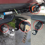 CP-3015 5 in 1 Car 2 inch Trailer Hitch Receiver Silencer Pad, 5 in 1