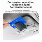 Car Sun Visor Glasses Clip Multi-functional Card Storage Bracket