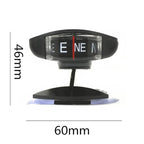 LC35 Vehicle Compass Car Ornament with Suction Cup & Sticker, LC35