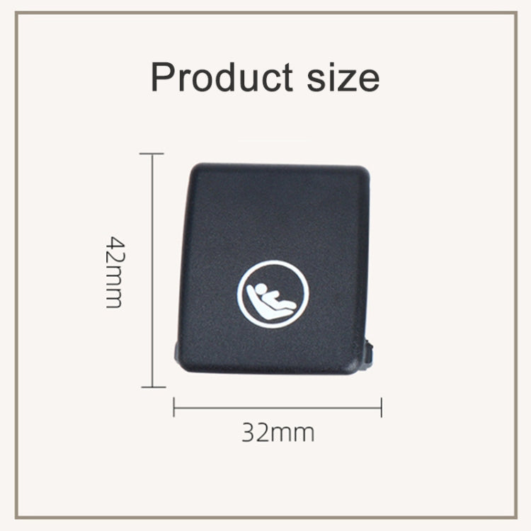 Rear Child Seat Belt Buckle Cover For volvo V90 / S90 / S60 / XC40 / XC60, Left-Drive