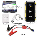FOXSUR FJS-800 12V Car Multifunctional Wireless Charging Emergency Start Power Supply, FJS-800