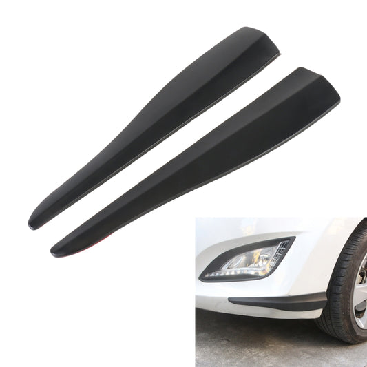 1 Pair Car Solid Color Silicone Bumper Strip, Style: Short, Solid Color