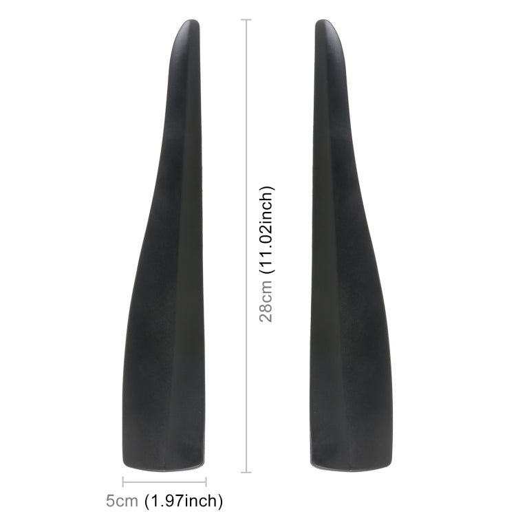 1 Pair Car Solid Color Silicone Bumper Strip, Style: Short, Solid Color