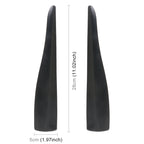 1 Pair Car Solid Color Silicone Bumper Strip, Style: Short, Solid Color