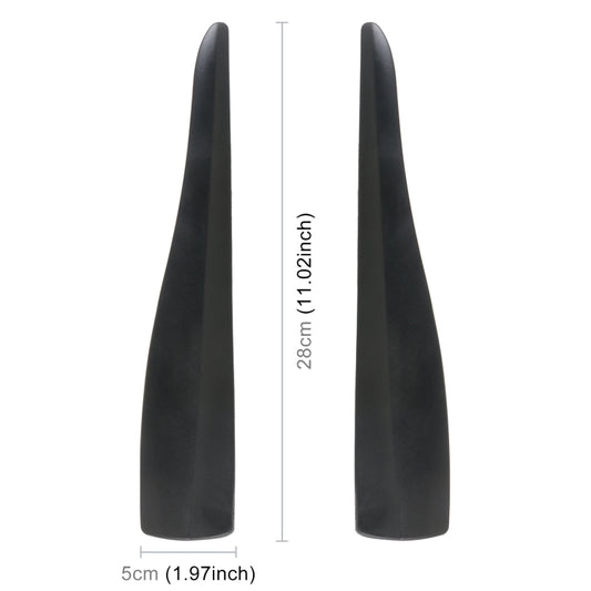 1 Pair Car Solid Color Silicone Bumper Strip, Style: Short, Solid Color