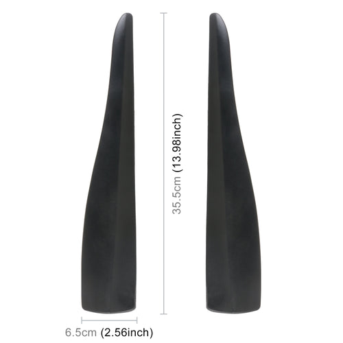 1 Pair Car Solid Color Silicone Bumper Strip, Style: Long, Solid Color