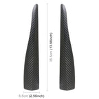 1 Pair Car Carbon Fiber Silicone Bumper Strip, Style: Long, Carbon Fiber
