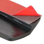 1 Pair Car Carbon Fiber Silicone Bumper Strip, Style: Long, Carbon Fiber