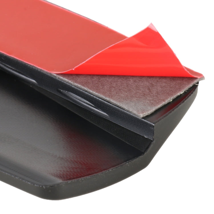 1 Pair Car Carbon Fiber Silicone Bumper Strip, Style: Long, Carbon Fiber