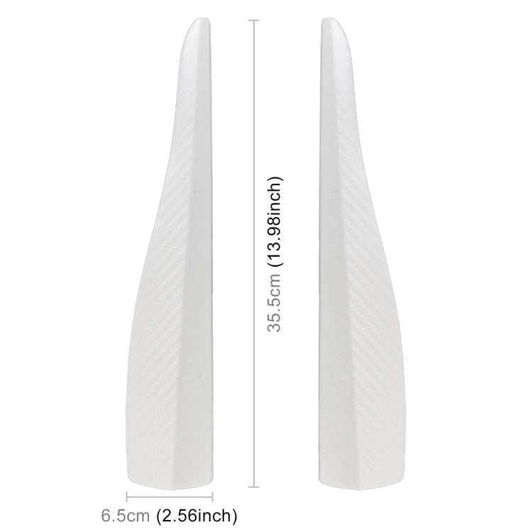 1 Pair Car Carbon Fiber Silicone Bumper Strip, Style: Long, Carbon Fiber