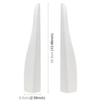 1 Pair Car Carbon Fiber Silicone Bumper Strip, Style: Long, Carbon Fiber