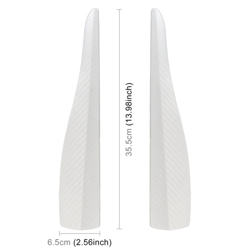 1 Pair Car Carbon Fiber Silicone Bumper Strip, Style: Long, Carbon Fiber