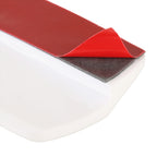 1 Pair Car Carbon Fiber Silicone Bumper Strip, Style: Long, Carbon Fiber