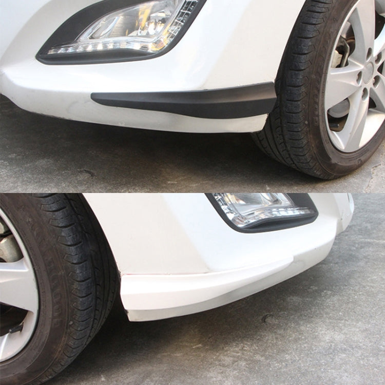 1 Pair Car Carbon Fiber Silicone Bumper Strip, Style: Long, Carbon Fiber