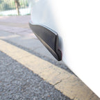 1 Pair Car Carbon Fiber Silicone Bumper Strip, Style: Long, Carbon Fiber