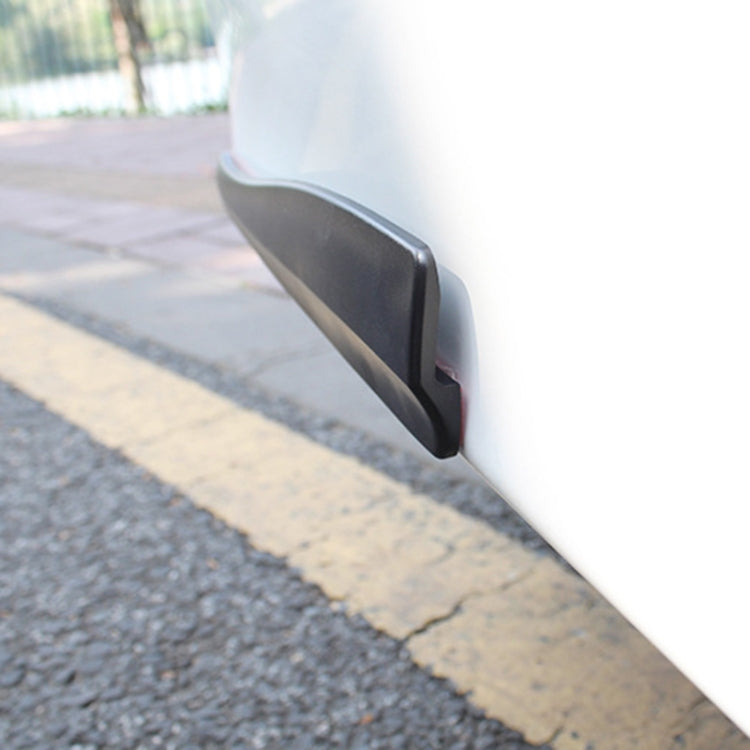 1 Pair Car Carbon Fiber Silicone Bumper Strip, Style: Long, Carbon Fiber